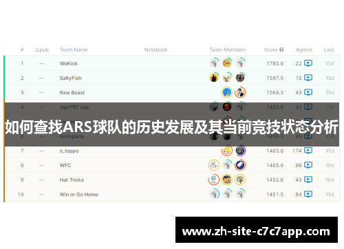 如何查找ARS球队的历史发展及其当前竞技状态分析