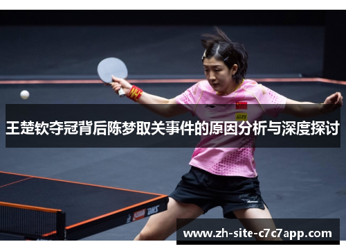 王楚钦夺冠背后陈梦取关事件的原因分析与深度探讨 王楚钦夺冠背后陈梦取关事件的原因分析与深度探讨
